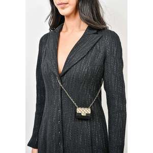 Pre-loved Chanel™ Black/Gold Mini Purse Necklace